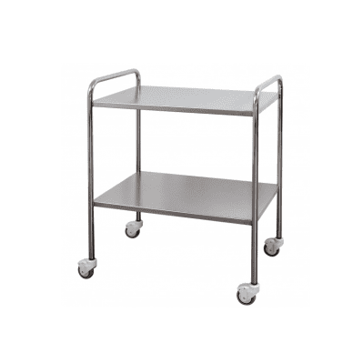 trolley Dressing Trolley 80 x 50cm with Rails